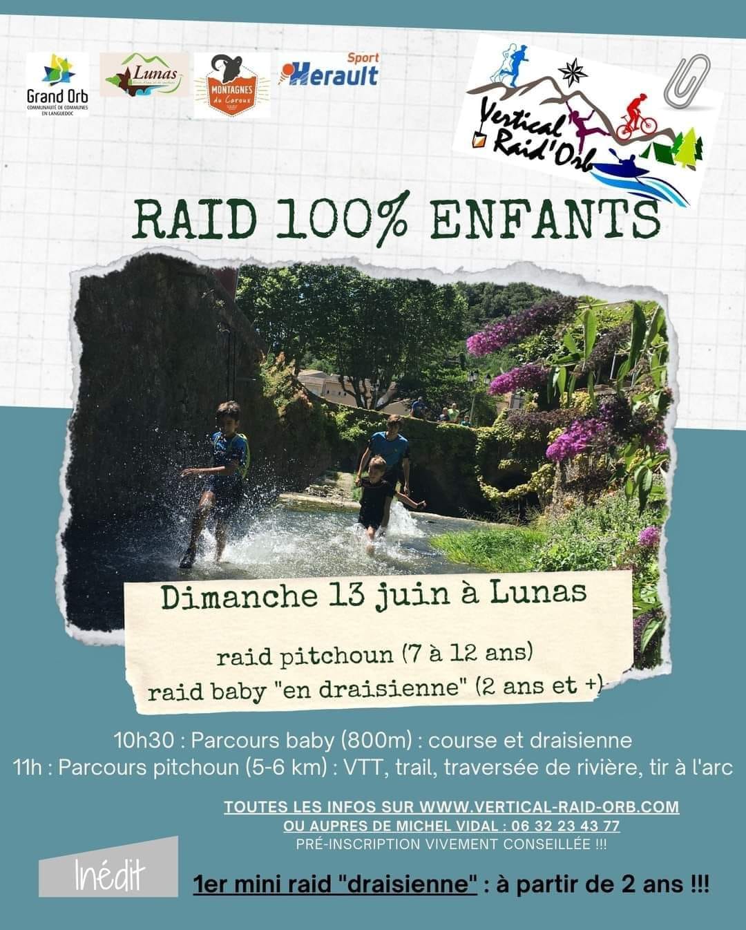 RAID 100% ENFANTS à LUNAS