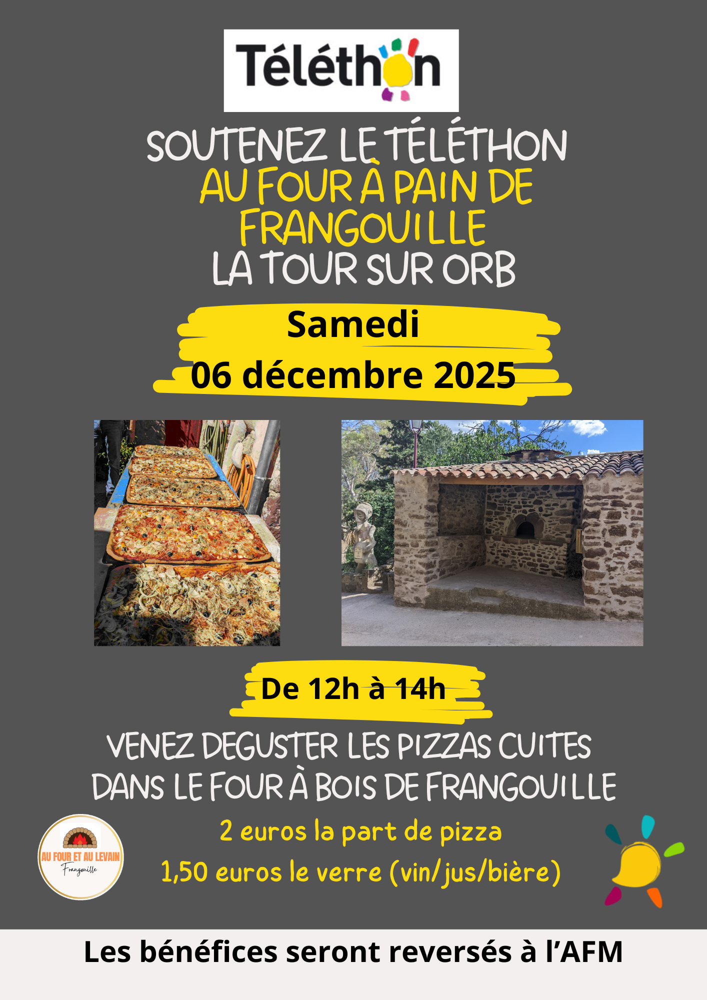 Le Four à pain de Frangouille au profit du Téléthon!!!